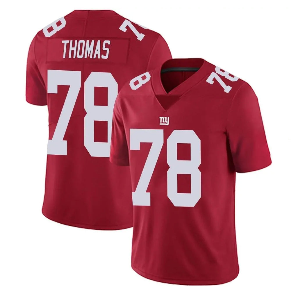 Tlead NY.Giants #78 Andrew Thomas Player Red Limited Vapor Untouchable Home Game Stitched Jerseys