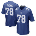 Tlead NY.Giants #78 Andrew Thomas Player Royal Home Game Stitched Jerseys
