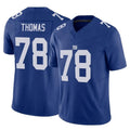 Tlead NY.Giants #78 Andrew Thomas Player Royal Limited Vapor F.U.S.E. Home Game Stitched Jerseys