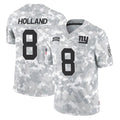 Tlead NY.Giants #8 Jevon Holland Player Arctic Camo Salute To Service Limited Game Stitched Jerseys