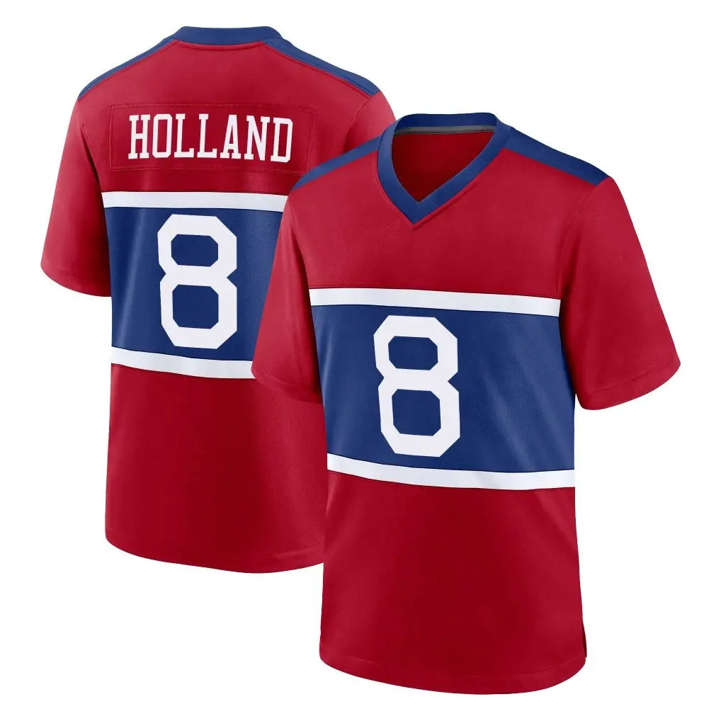 Tlead NY.Giants #8 Jevon Holland Player Red Century Home Game Stitched Jerseys