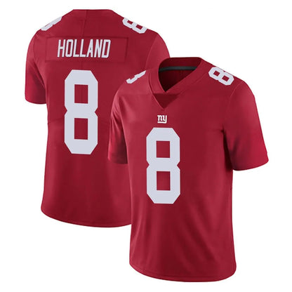 Tlead NY.Giants #8 Jevon Holland Player Red Limited Vapor Untouchable Home Game Stitched Jerseys