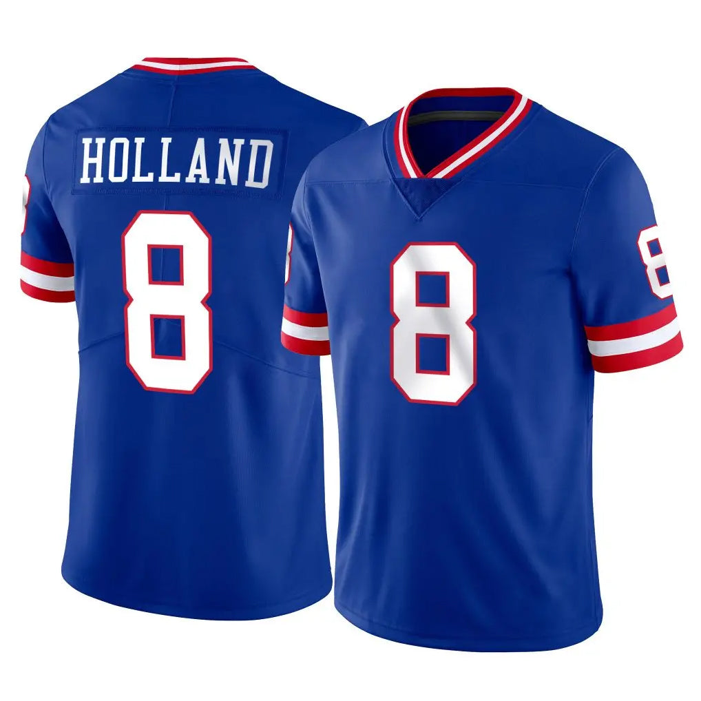 Tlead NY.Giants #8 Jevon Holland Player Royal Classic Vapor Home Game Stitched Jerseys
