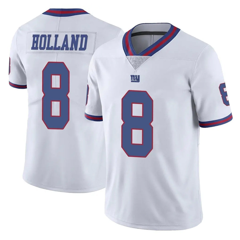 Tlead NY.Giants #8 Jevon Holland Player White Color Rush Home Game Stitched Jerseys