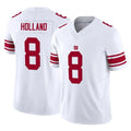 Tlead NY.Giants #8 Jevon Holland Player White Limited Vapor F.U.S.E. Home Game Stitched Jerseys
