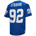 Tlead NY.Giants #92 Michael Strahan Mitchell & Ness Royal Authentic Throwback Retired Player Stitched Jerseys