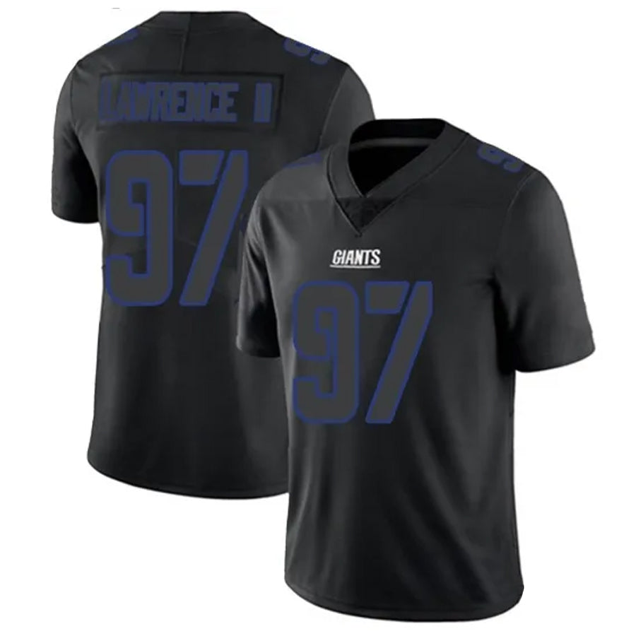 Tlead NY.Giants #97 Dexter Lawrence II Player Limited Black Impact Stitched Jerseys