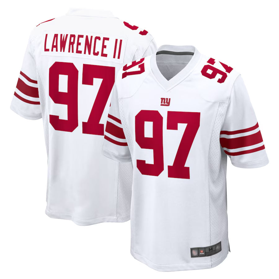 Tlead NY.Giants #97 Dexter Lawrence II Player White Game Stitched Jerseys
