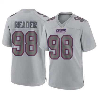 Tlead NY.Giants #98 DJ Reader Player Gray Atmosphere Fashion Limited Game Stitched Jerseys