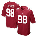 Tlead NY.Giants #98 DJ Reader Player Red Home Game Stitched Jerseys