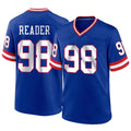 Tlead NY.Giants #98 DJ Reader Player Royal Classic Home Game Stitched Jerseys