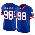 Tlead NY.Giants #98 DJ Reader Player Royal Classic Vapor Home Game Stitched Jerseys