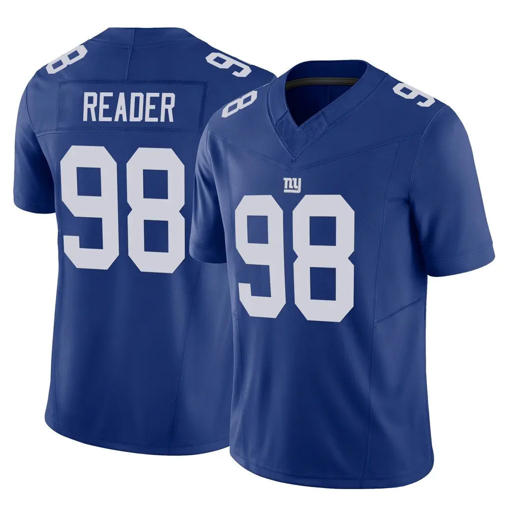 Tlead NY.Giants #98 DJ Reader Player Royal Limited Vapor F.U.S.E. Home Game Stitched Jerseys