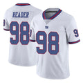 Tlead NY.Giants #98 DJ Reader Player White Color Rush Home Game Stitched Jerseys