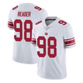 Tlead NY.Giants #98 DJ Reader Player White Limited Vapor Untouchable Home Game Stitched Jerseys