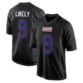 Tlead NY.Giants #9 Lsaiah Likely Player Carbon Fashion Limited Home Game Stitched Jerseys