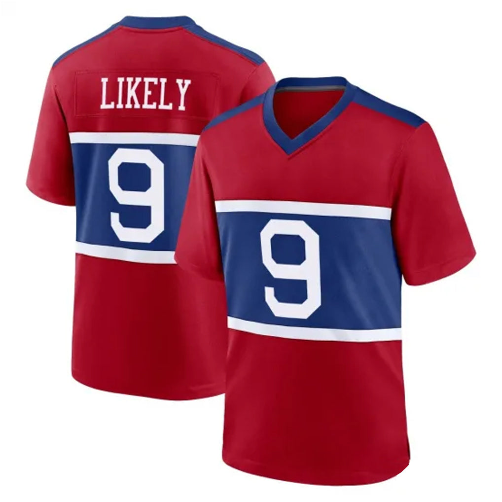 Tlead NY.Giants #9 Lsaiah Likely Player Red Century Home Game Stitched Jerseys