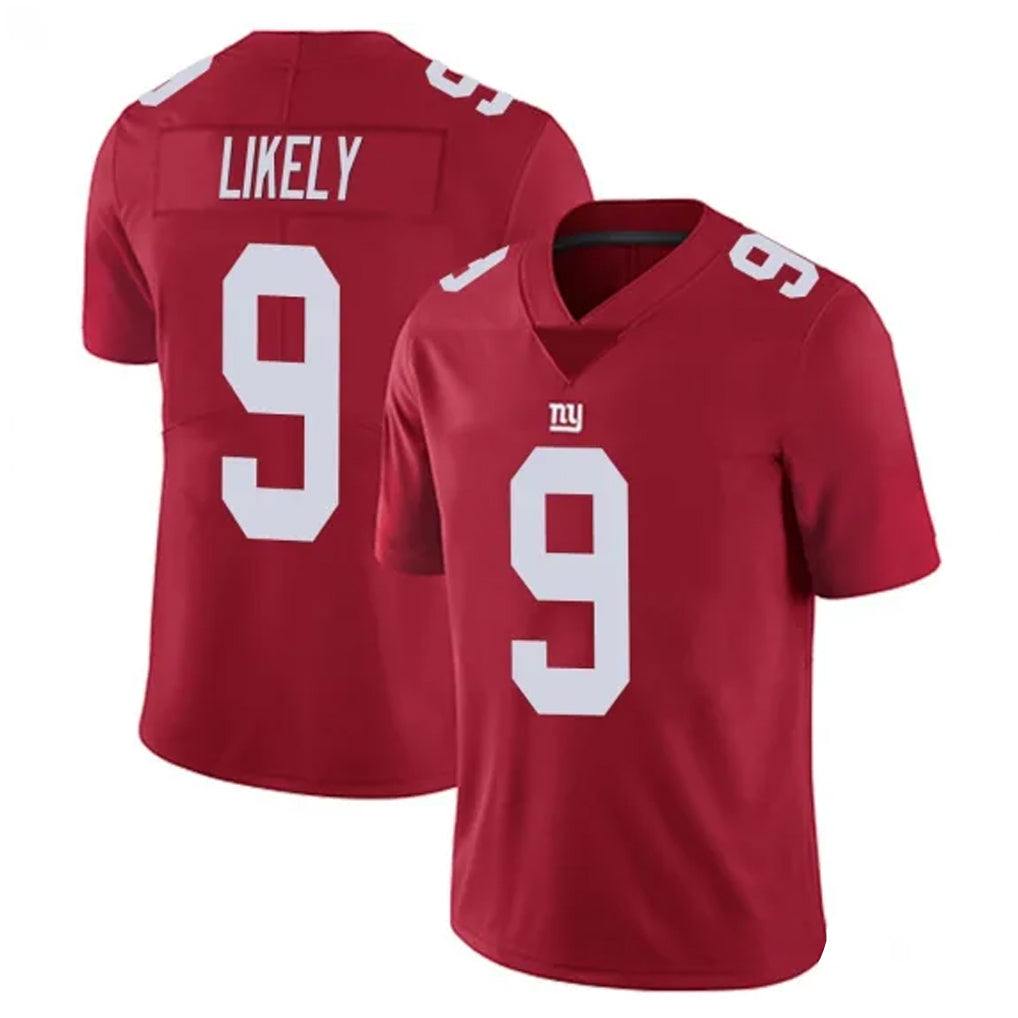 Tlead NY.Giants #9 Lsaiah Likely Player Red Limited Vapor Untouchable Home Game Stitched Jerseys