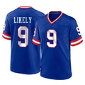 Tlead NY.Giants #9 Lsaiah Likely Player Royal Classic Home Game Stitched Jerseys