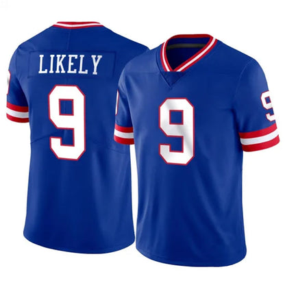 Tlead NY.Giants #9 Lsaiah Likely Player Royal Classic Vapor Home Game Stitched Jerseys