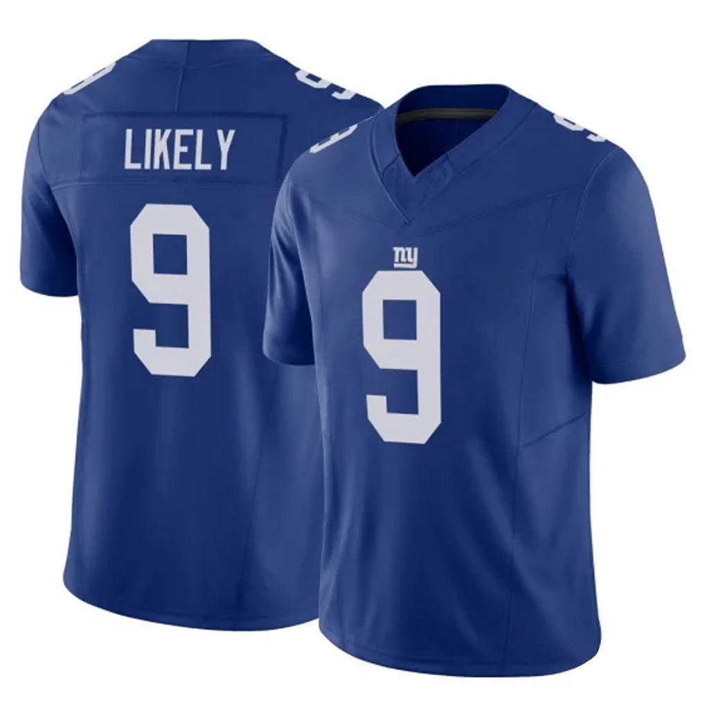 Tlead NY.Giants #9 Lsaiah Likely Player Royal Limited Vapor F.U.S.E. Home Game Stitched Jerseys