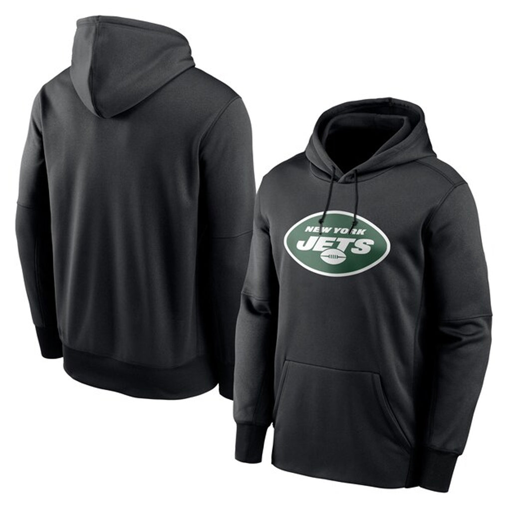 Tlead NY.Jets Black LOGO Pullover Hoodies Limited Game Blank Player Stitched Jerseys