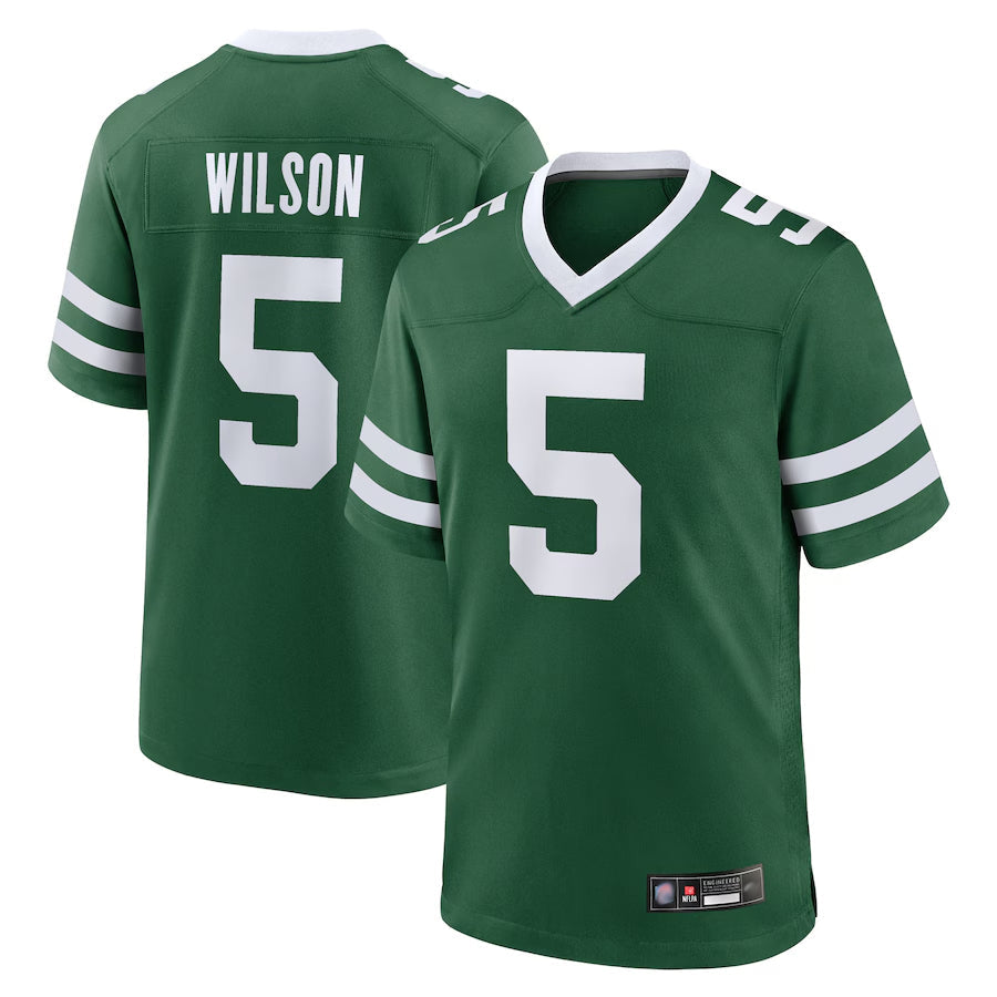Tlead NY.Jets Home Game Jerseys - Gotham Green - #5 Garrett Wilson Player Stitched Jerseys