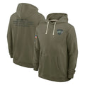 Tlead NY.Jets Olive Salute to Service Pullover Hoodies Limited Blank Player Stitched Jerseys