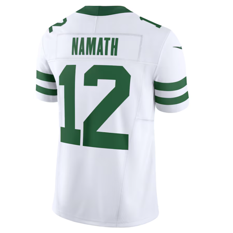 TleadNY.Jets #12 Joe Namath Legacy White Vapor F.U.S.E. Limited Jersey Stitched American Stitched Jerseys