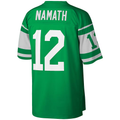 Tlead NY.Jets #12 Joe Namath Mitchell & Ness Kelly Green Legacy Replica Stitched Puhic Jersey