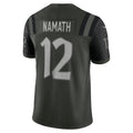 Tlead NY.Jets #12 Joe Namath Player Gotham Green Rivalries Collection Limited Stitched Jerseys
