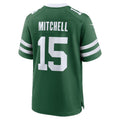 Tlead NY.Jets #15 Adonai Mitchell Legacy Green Team Game Jersey Stitched Jerseys
