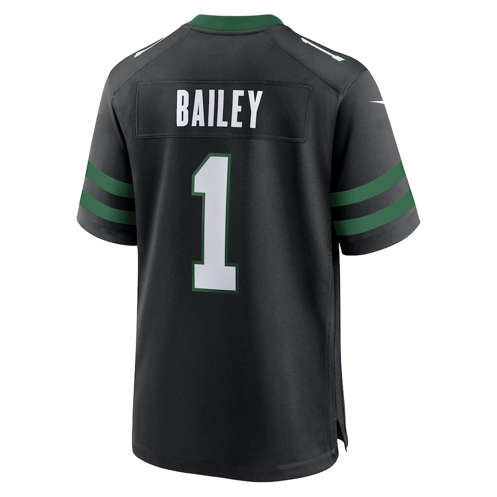 Tlead NY.Jets #1 David Bailey Legacy Black Alternate Game Player Stitched Jerseys