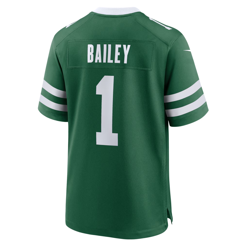 Tlead NY.Jets #1 David Bailey Legacy Green 2026  Draft First Round Pick No. 2 Team Game Stitched Jerseys