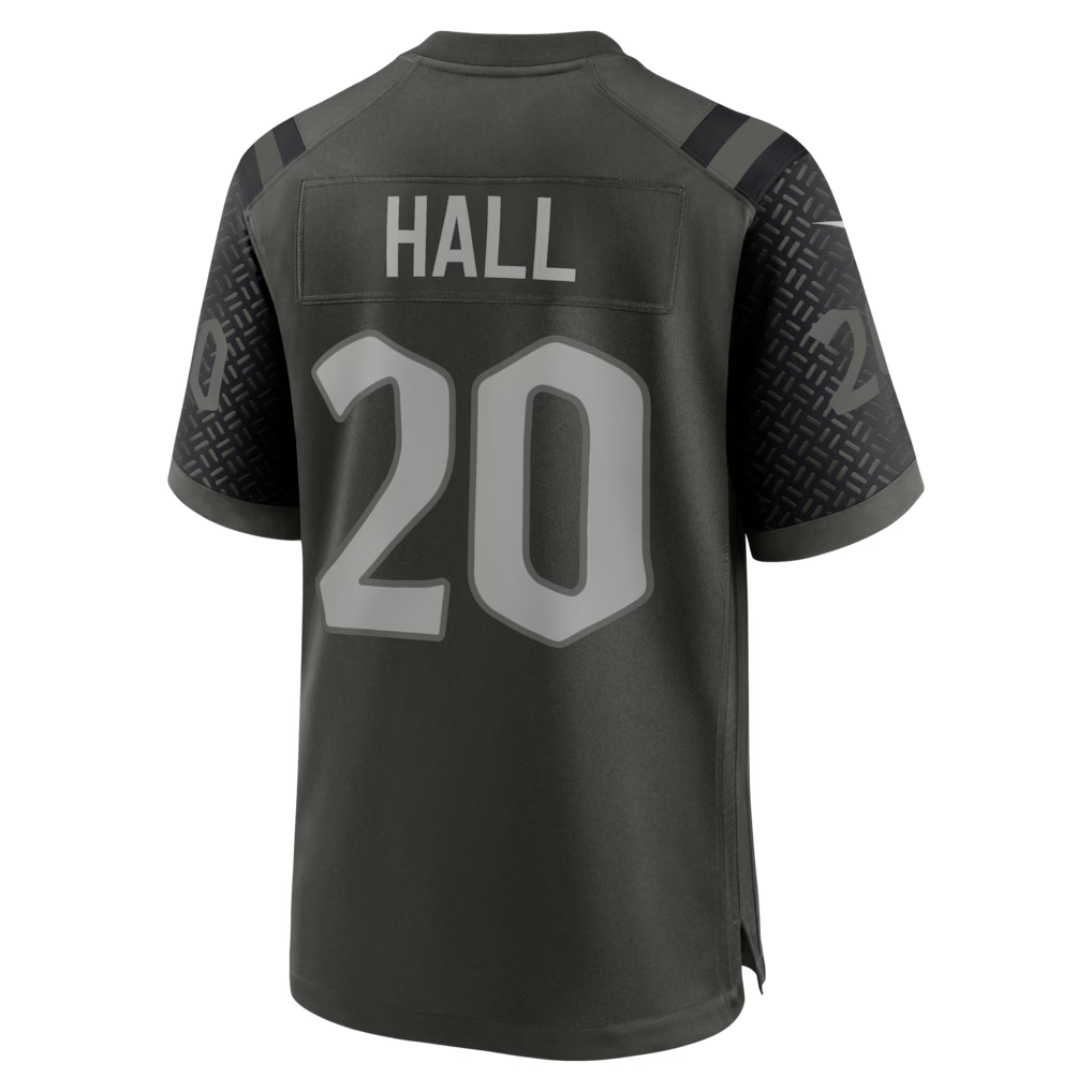 Tlead NY.Jets #20 Breece Hall Gotham Green 2025 Rivalries Collection Game Stitched Jerseys