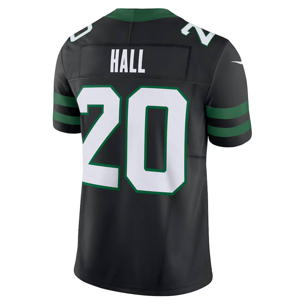 Tlead NY.Jets #20 Breece Hall Legacy Black Alternate Vapor F.U.S.E. Limited Stitched Jerseys