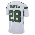 Tlead NY.Jets #28 Curtis Martin Player White Game Stitched Jerseys