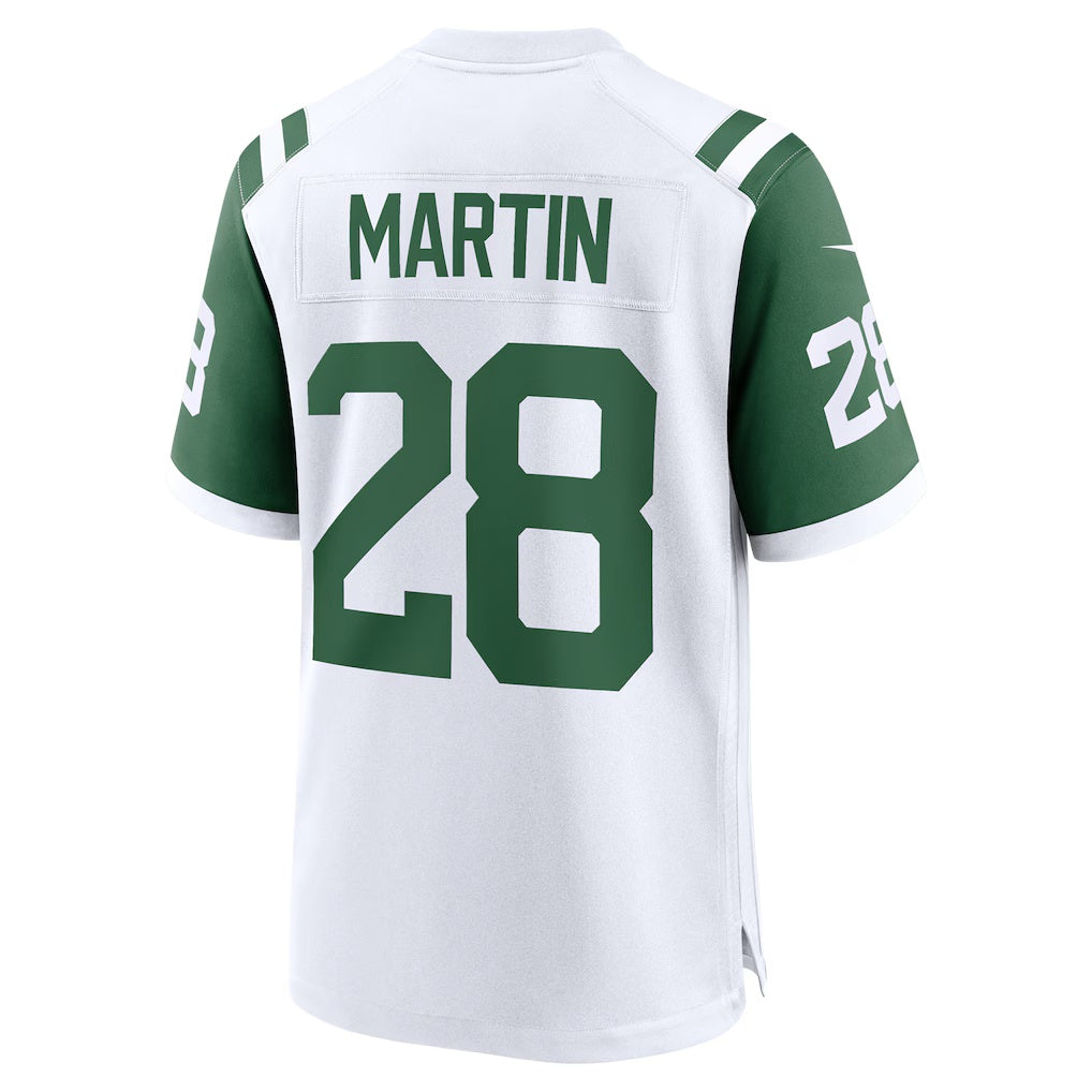 Tlead NY.Jets #28 Curtis Martin White Retired Player Alternate Game Stitched Jerseys