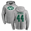 Tlead NY.Jets #44 Jamien Sherwood Player Gray LOGO Pullover Hoodies Limited Game Stitched Jerseys