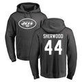 Tlead NY.Jets #44 Jamien Sherwood Player Gray Pullover Hoodies Limited Game Stitched Jerseys