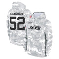 Tlead NY.Jets #52 Kingsley Enagbare Player Arctic Camo Salute to Service Pullover Hoodies Limited Game Stitched Jerseys