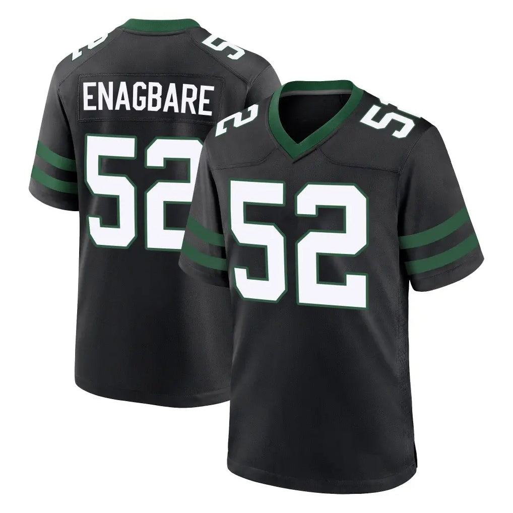 Tlead NY.Jets #52 Kingsley Enagbare Player Black Legacy Home Game Stitched Jerseys