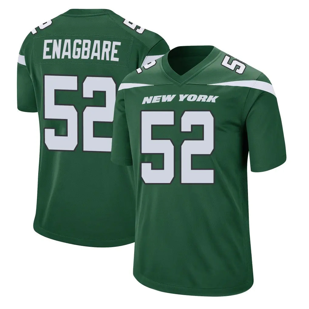 Tlead NY.Jets #52 Kingsley Enagbare Player Green Home Game Stitched Jerseys