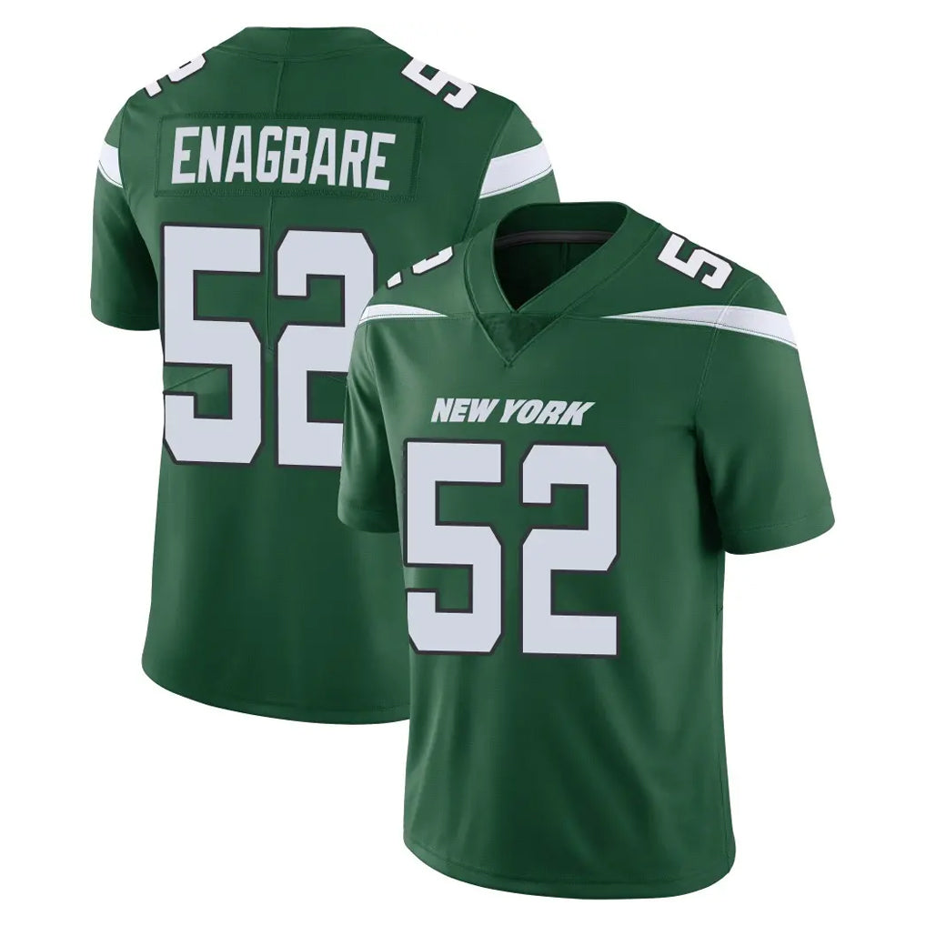 Tlead NY.Jets #52 Kingsley Enagbare Player Green Limited Vapor Home Game Stitched Jerseys