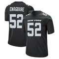 Tlead NY.Jets #52 Kingsley Enagbare Player Stealth Black Home Game Stitched Jerseys