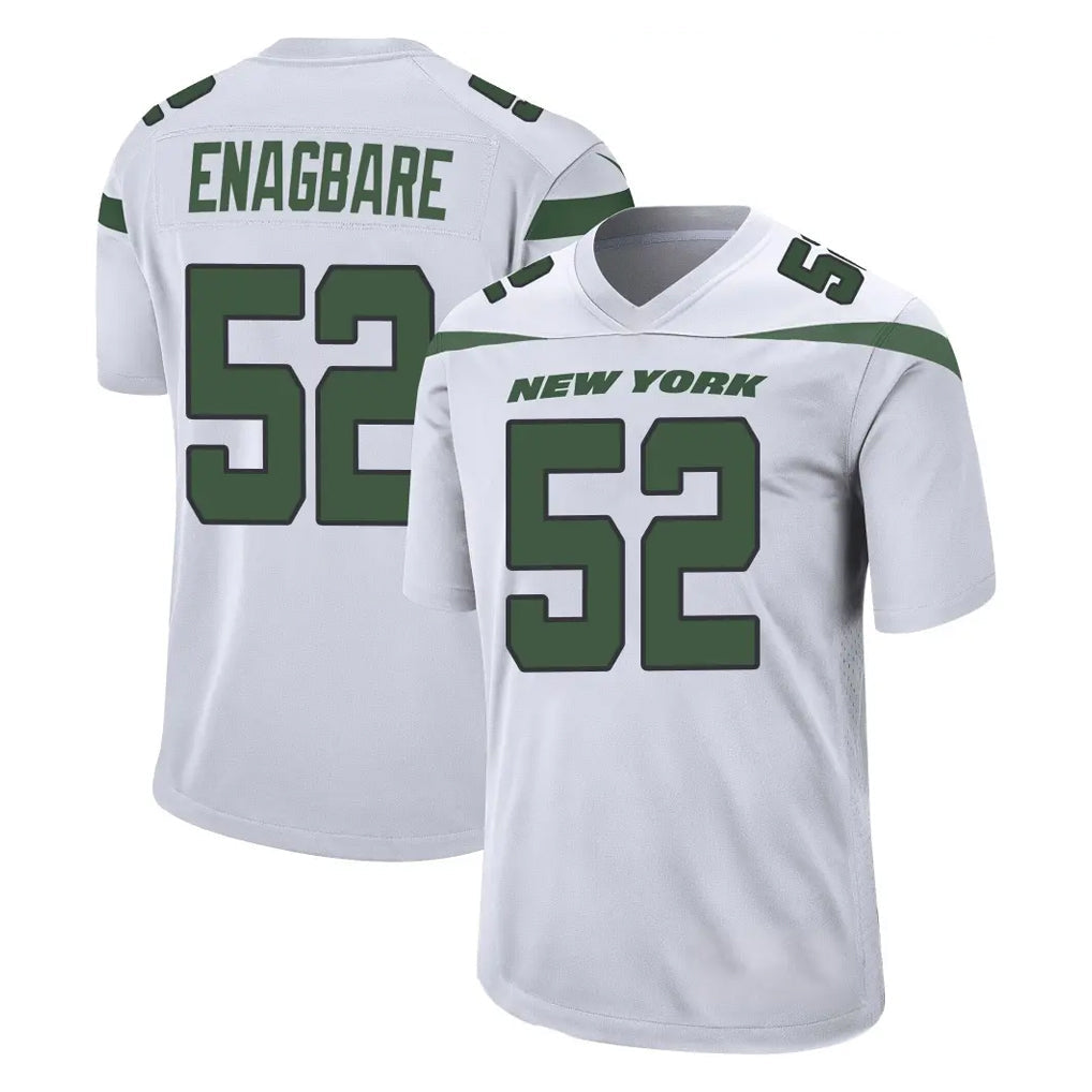 Tlead NY.Jets #52 Kingsley Enagbare Player White Spotlight Home Game Stitched Jerseys