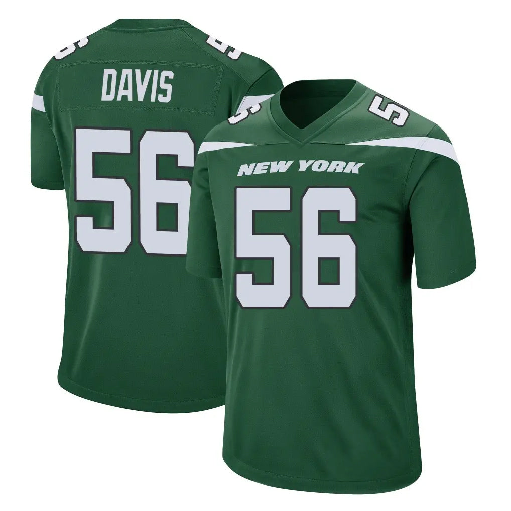 Tlead NY.Jets #56 Demario Davis Player Green Home Game Stitched Jerseys