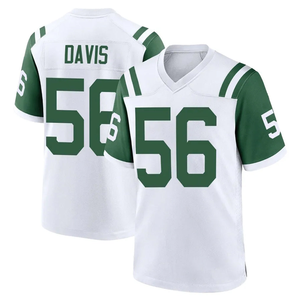 Tlead NY.Jets #56 Demario Davis Player White Classic Home Game Stitched Jerseys
