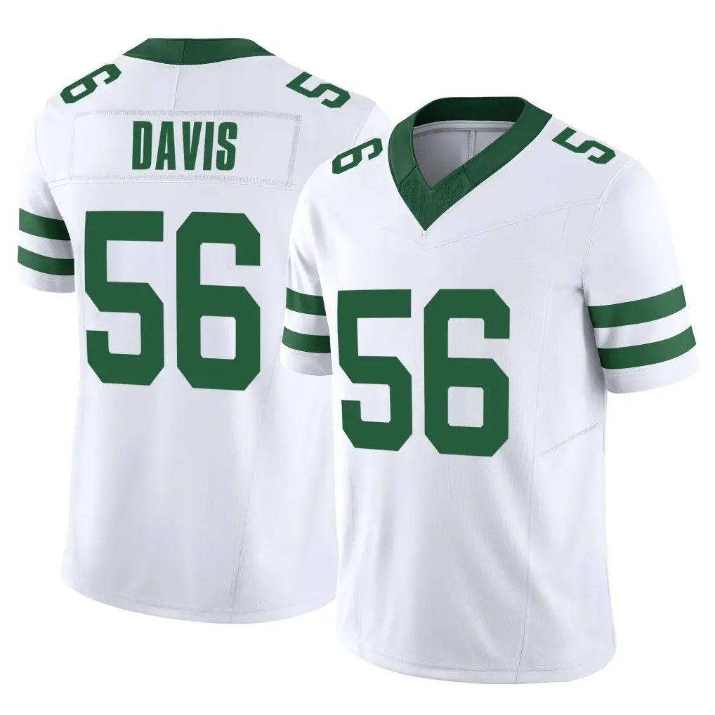 Tlead NY.Jets #56 Demario Davis Player White Legacy Limited Vapor F.U.S.E. Home Game Stitched Jerseys