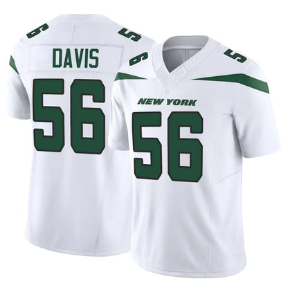 Tlead NY.Jets #56 Demario Davis Player White Limited Vapor F.U.S.E. Home Game Stitched Jerseys